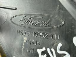 Решітка переднього бампера права Ford Fusion mk5 17-18 під птф LED глянець, з хром молдингом - превью 5